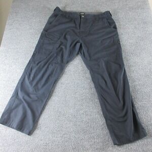 CQR Cargo Pants Mens 38x30 Blue Canvas Elastic Waist Utility Workwear Tactical